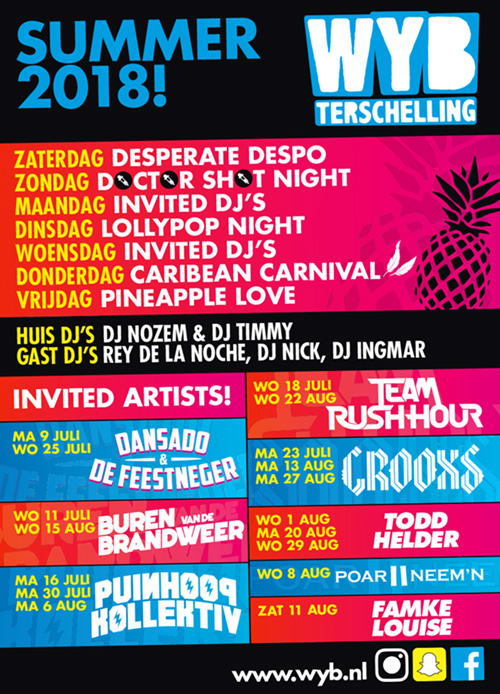 program wyb terschelling 2018